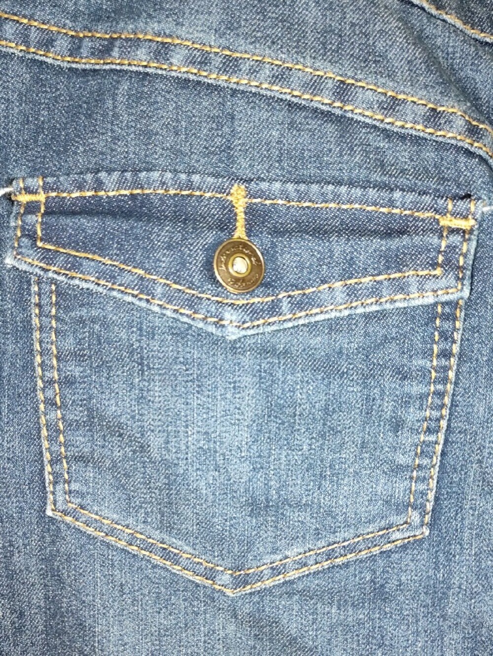 INC International Concepts Dark Blue Button-Front Denim Mini Skirt - Picture 6 of 10